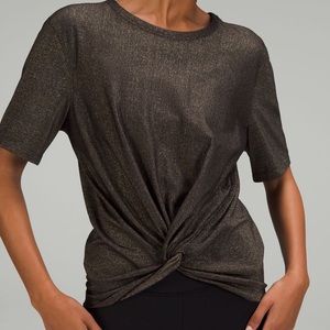 Lululemon- Crescent T shirt- spark- size 8